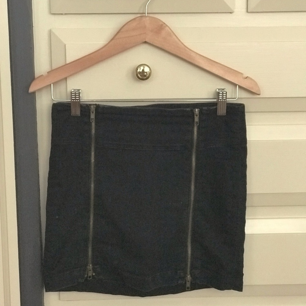 J BRAND navy mini skirt